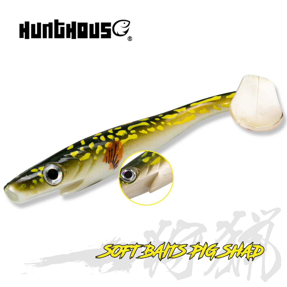 Soft Plastic Lure - Hunthouse Pike fishing Lure pig shad