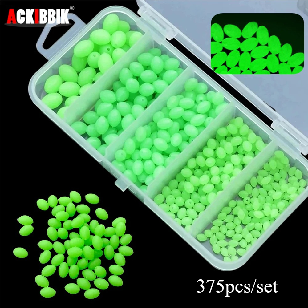 Ackibbik 375pcs/box Luminous F - مراجعة Soft Plastic Lure وسعره