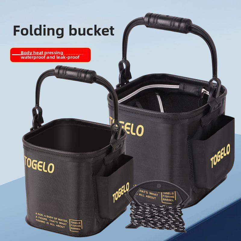 Fish bucket New folding fishin - مراجعة Fishing Equipment In وسعره