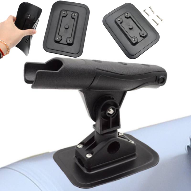 1 Set Inflatable Boat Fishing  - مراجعة Rod Holder Fishing وسعره
