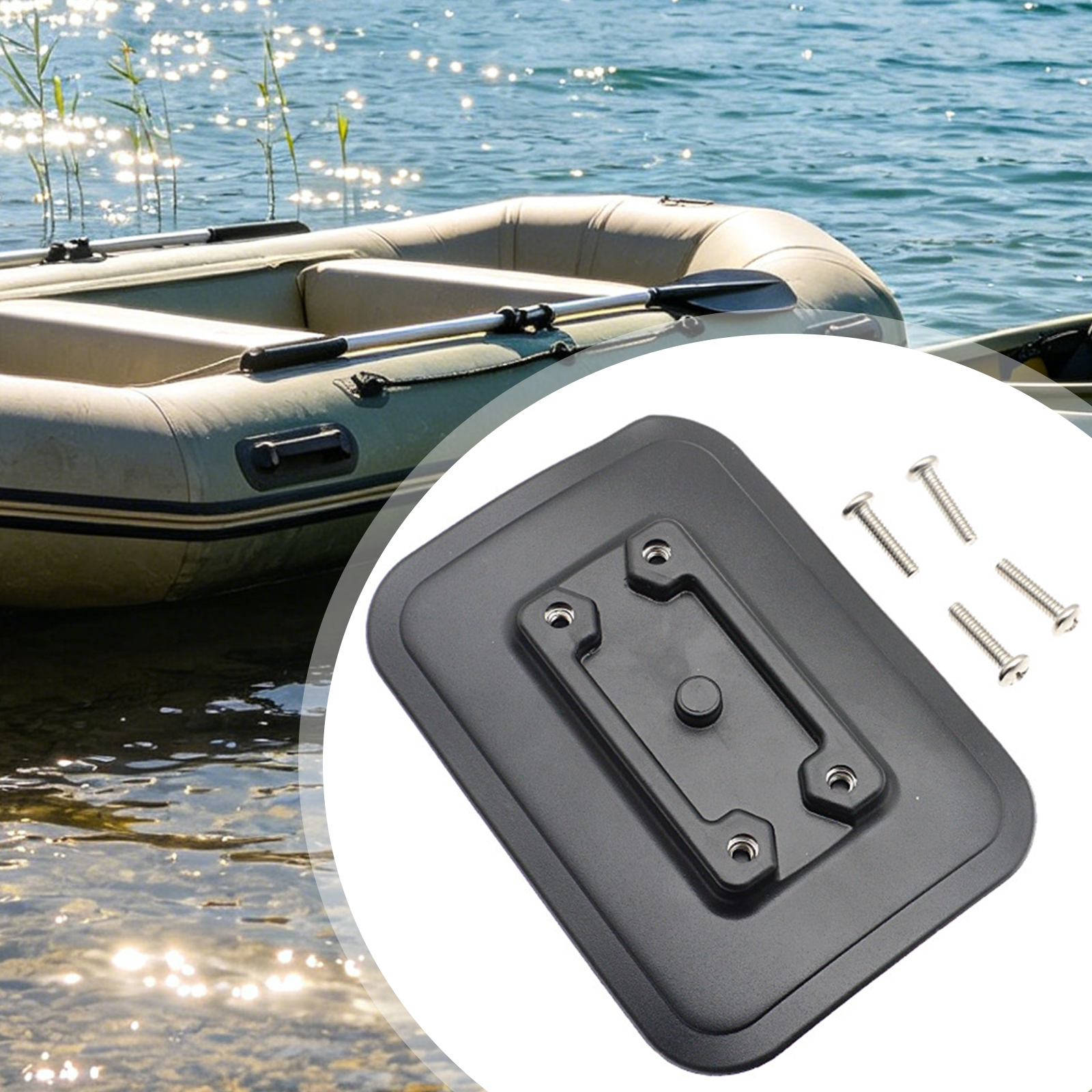 1 Set Inflatable Boat Fishing  - مراجعة Rod Holder Fishing وسعره