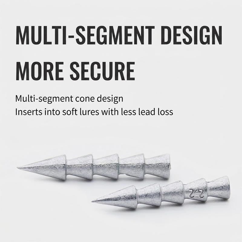 Lead-Free Alloy Nail Sinkers f - مراجعة Soft Plastic Lure وسعره