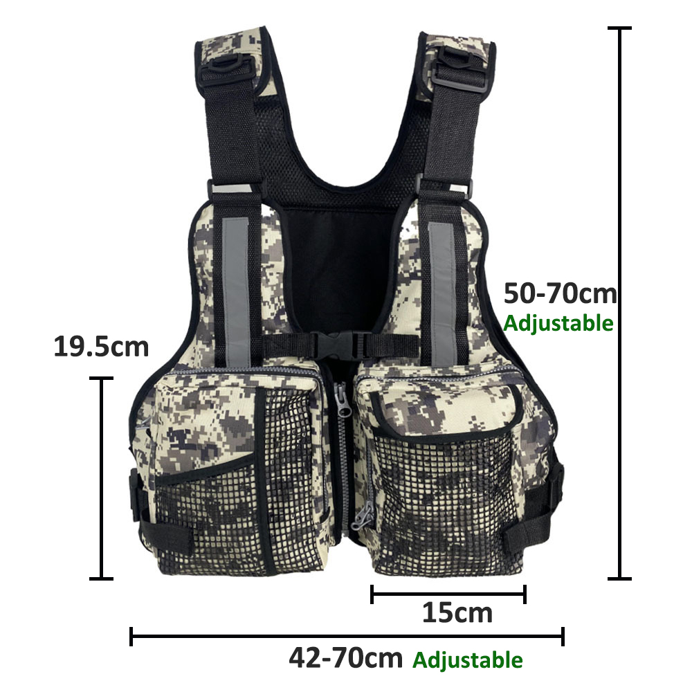 Outdoor Fishing Vest with Mult - مراجعة Fishing Equipment In وسعره