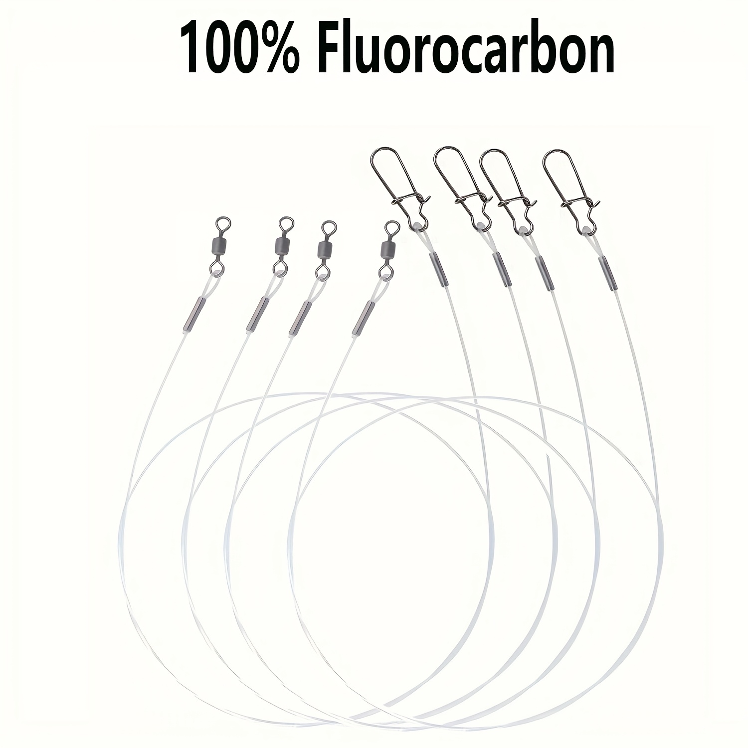 12Pcs 100% Fluorocarbon Fishin - مراجعة Fluorocarbon Line وسعره