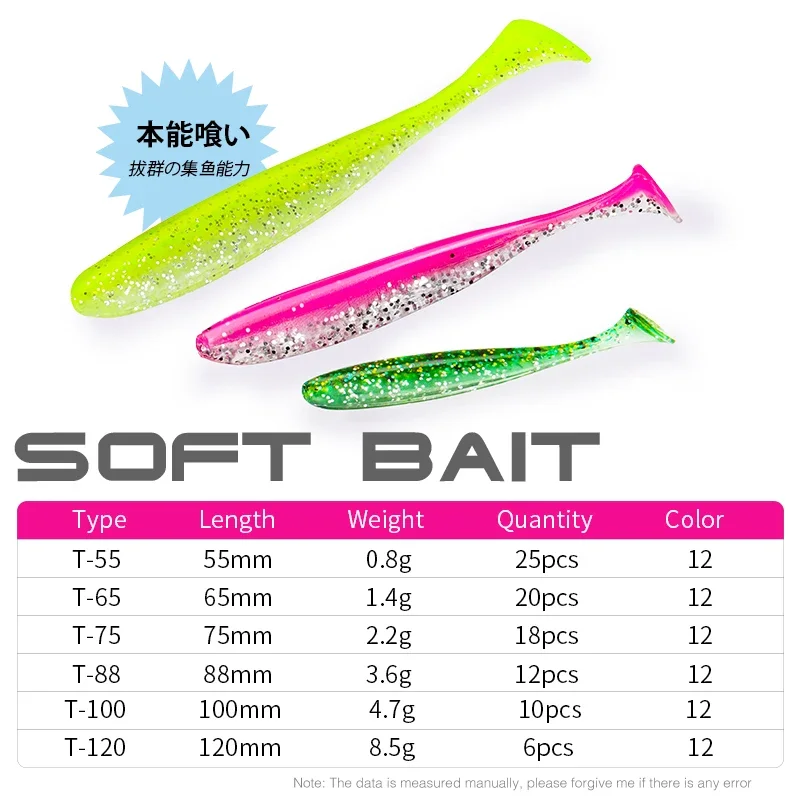 TSURINOYA NEW SIZE 100mm 120mm - مراجعة Soft Plastic Lure وسعره