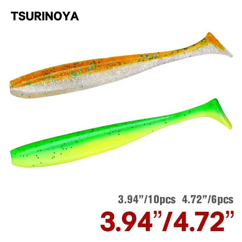 TSURINOYA NEW SIZE 100mm 120mm - مراجعة Soft Plastic Lure وسعره
