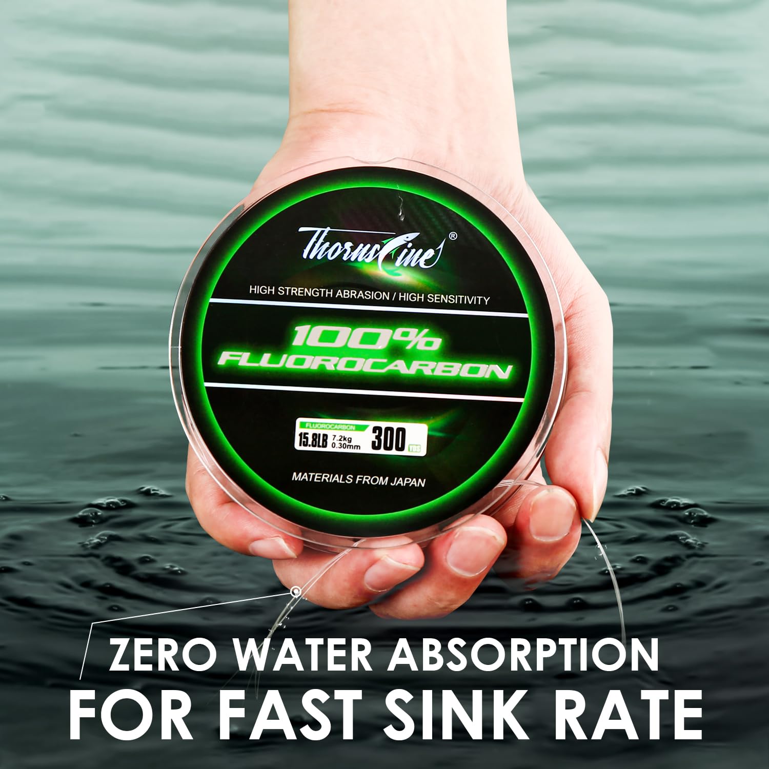 ThornsLine 100% Fluorocarbon F - مراجعة Fluorocarbon Line وسعره