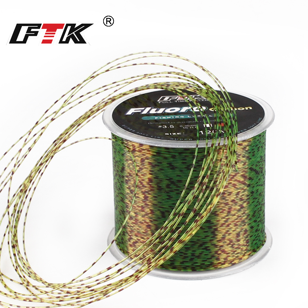 FTK 120m Invisible Fishing Lin - مراجعة Fluorocarbon Line وسعره