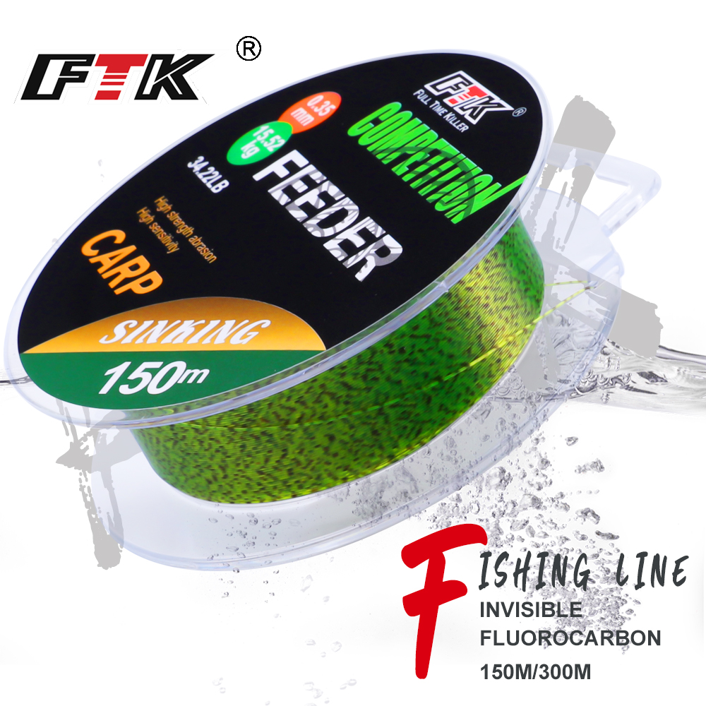 FTK  3D Invisible Carp Fishing - مراجعة Fluorocarbon Line وسعره