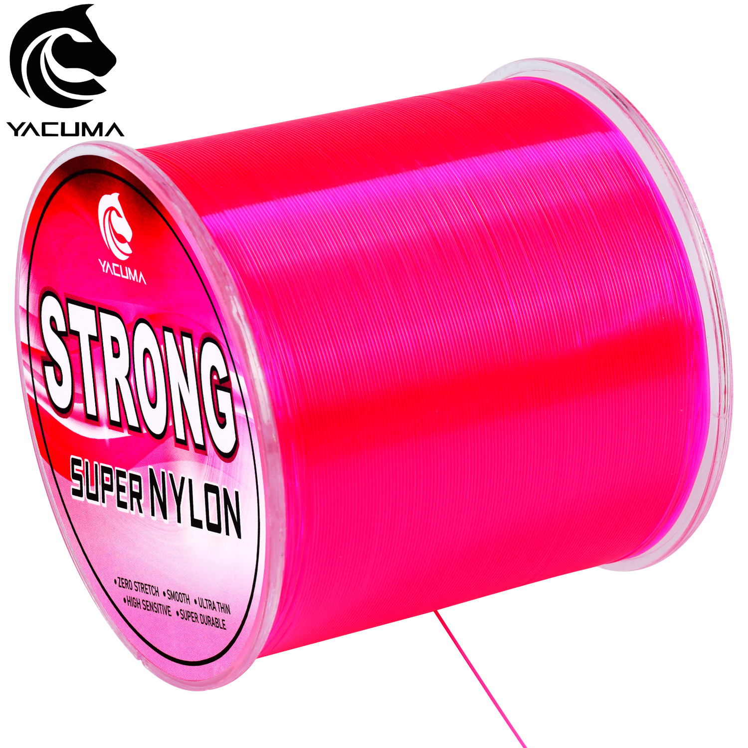 YACUMA 500M-546YDS Strong Pink - مراجعة Fluorocarbon Line وسعره