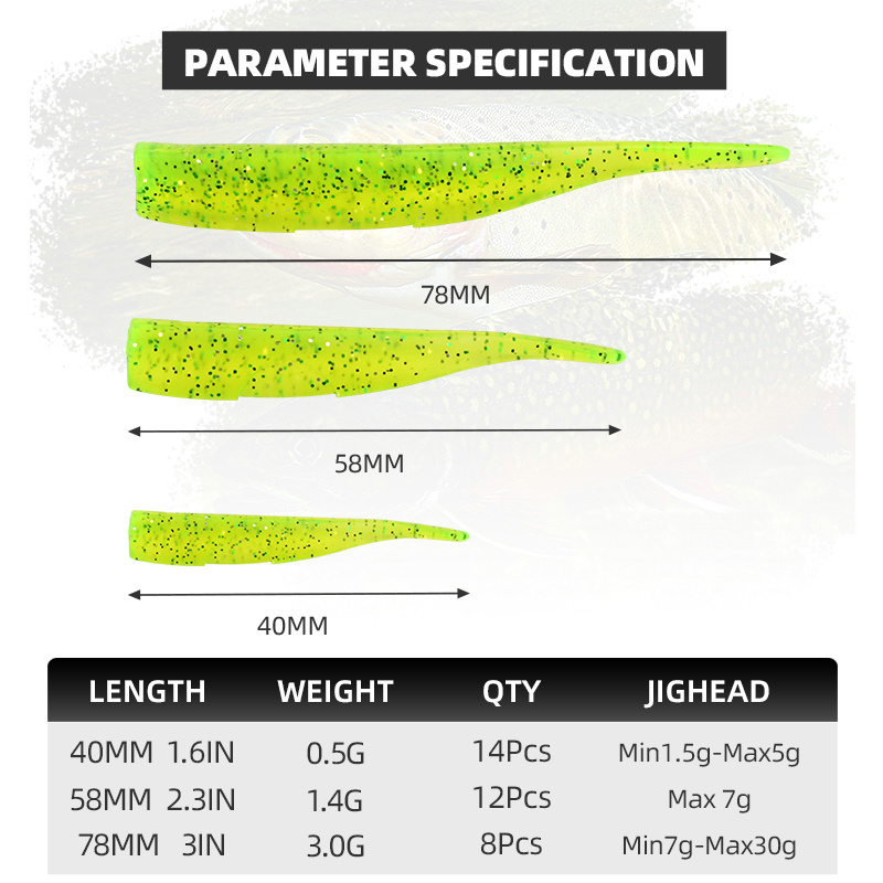 BLUX New Dart Worm Soft Bait 5 - مراجعة Jig Head Lure وسعره