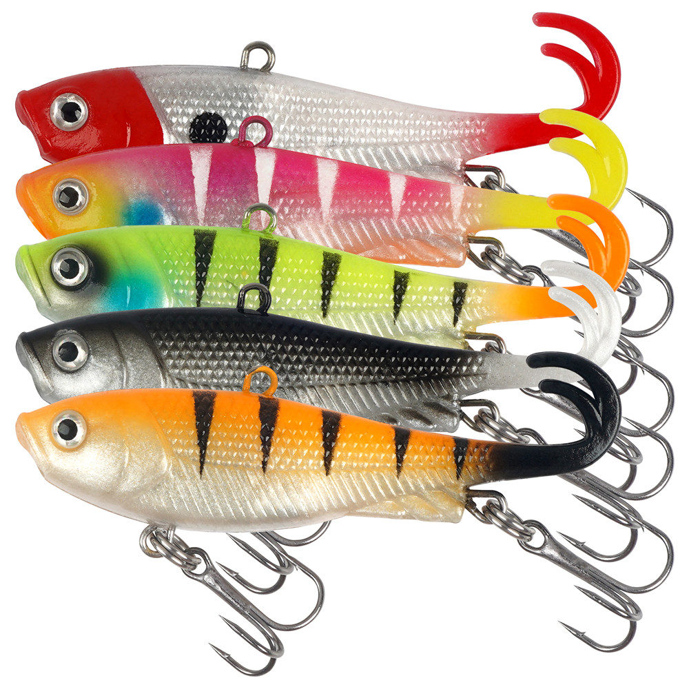 5Pcs Pre-Rigged Jig Head Wobbl - مراجعة Jig Head Lure وسعره
