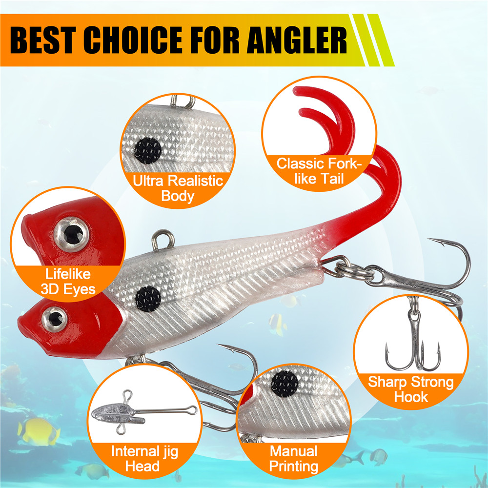 5Pcs Pre-Rigged Jig Head Wobbl - مراجعة Jig Head Lure وسعره