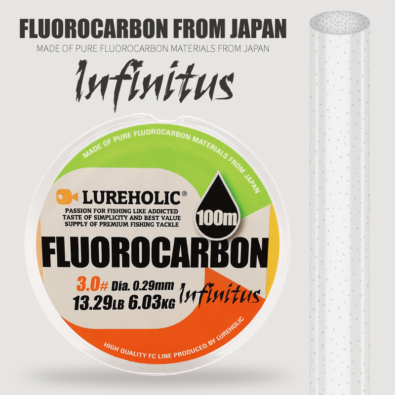 Lureholic Infinity Utra Soft 1 - مراجعة Fluorocarbon Line وسعره