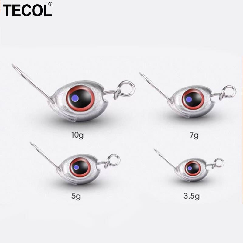 TECOL 5PCS 10PCS 3.5g 5G 7G 10 - مراجعة Jig Head Lure وسعره