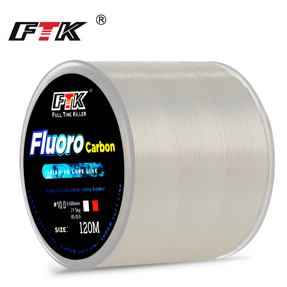 FTK 120M Fishing Line Carbon F - مراجعة Fluorocarbon Line وسعره