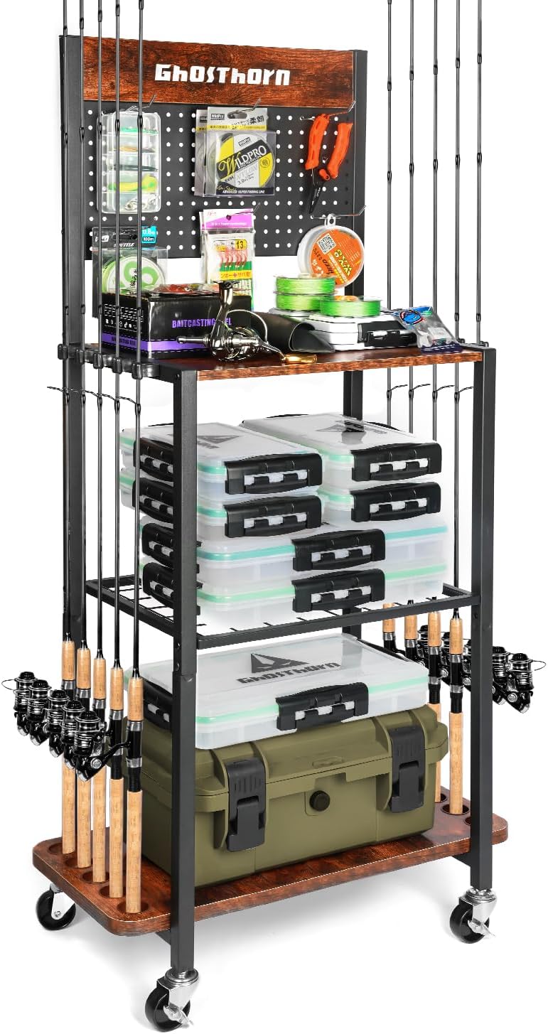 Fishing Rod Holder for Garage  - مراجعة Rod Holder Fishing وسعره