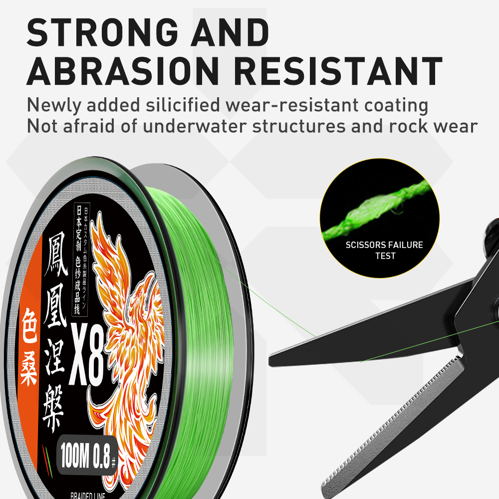 ZUKIBO Phoenix 8 Strand PE Bra - مراجعة Fishing Equipment Bundle وسعره