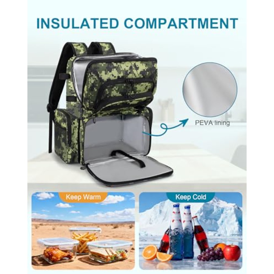 Fishing Backpack with Rod Hold - مراجعة Fishing Equipment In وسعره