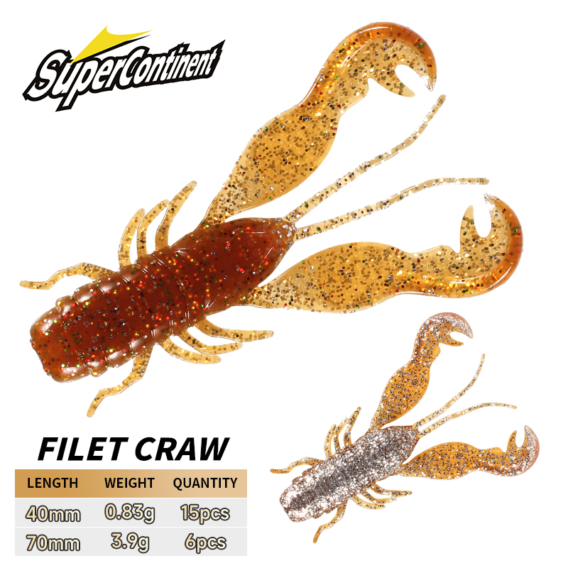2023 Supercontinent Filet Craw - مراجعة Soft Plastic Lure وسعره