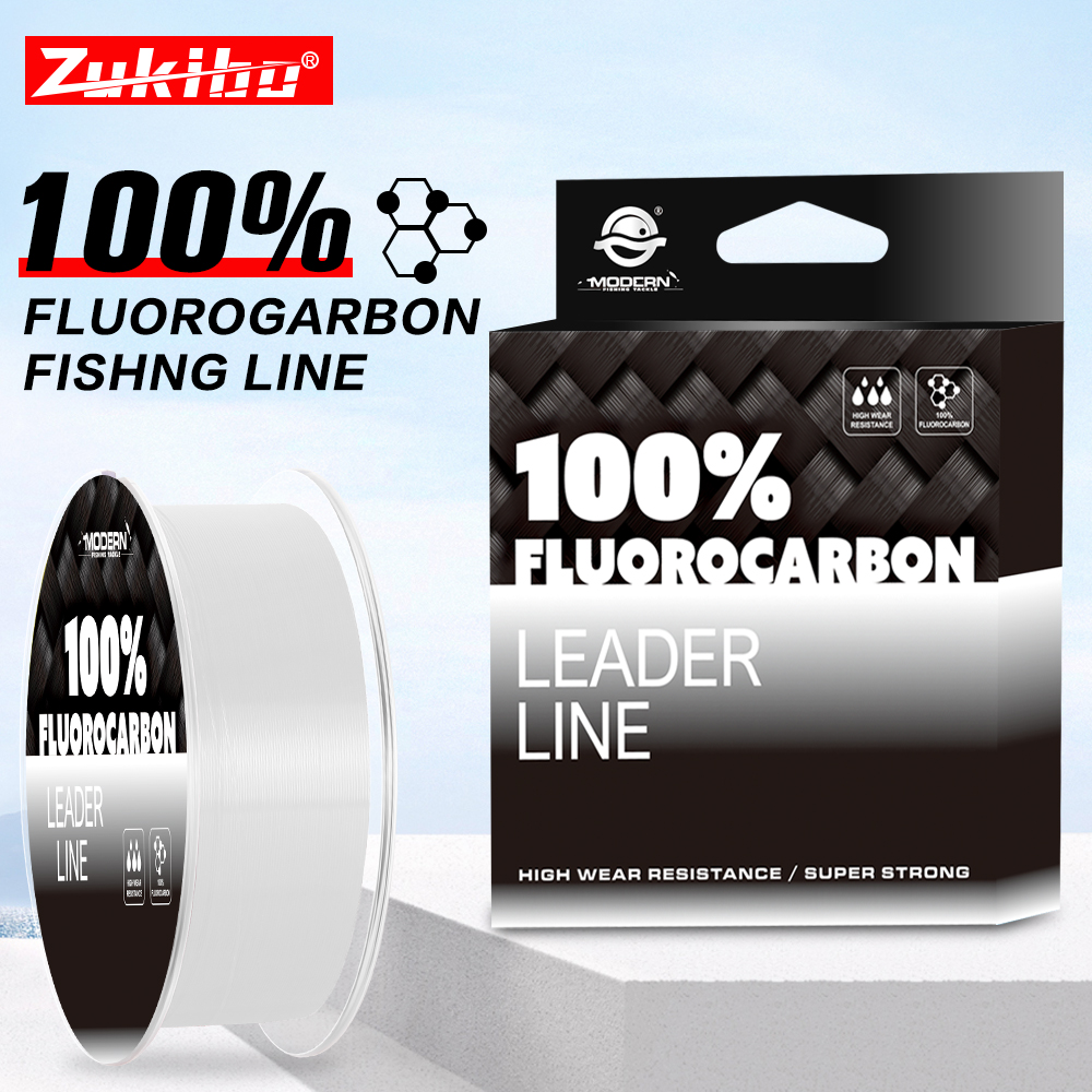 ZUKIBO 100% Fluorocarbon Fishi - مراجعة Fluorocarbon Line وسعره