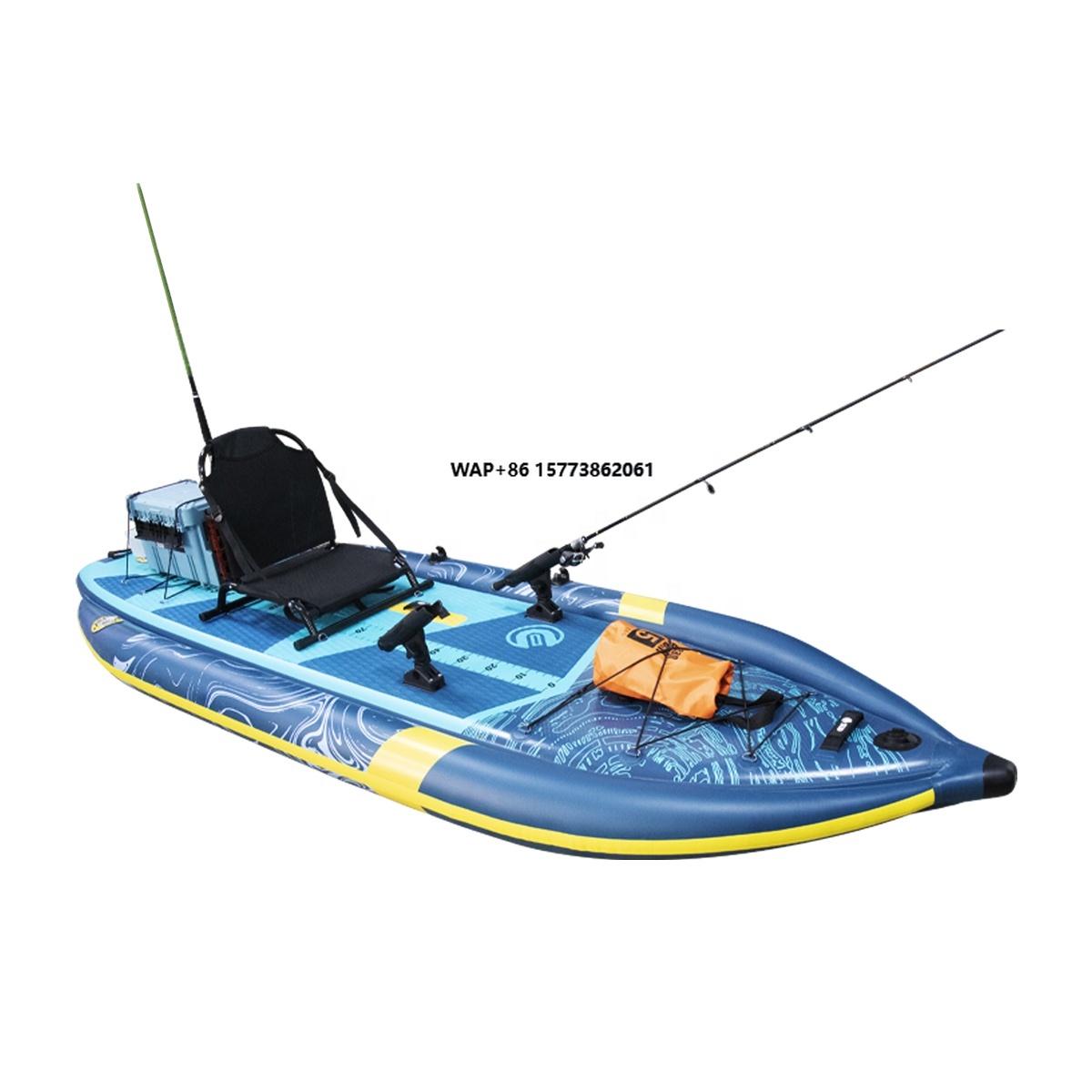 Three Air Chamber Inflatable F - مراجعة Rod Holder Fishing وسعره