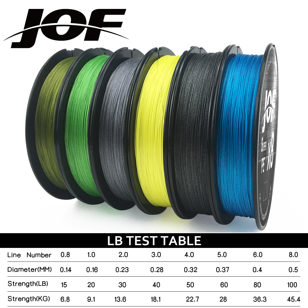 JOF 8 Strands Braided Fishing  - مراجعة Fishing Equipment Bundle وسعره